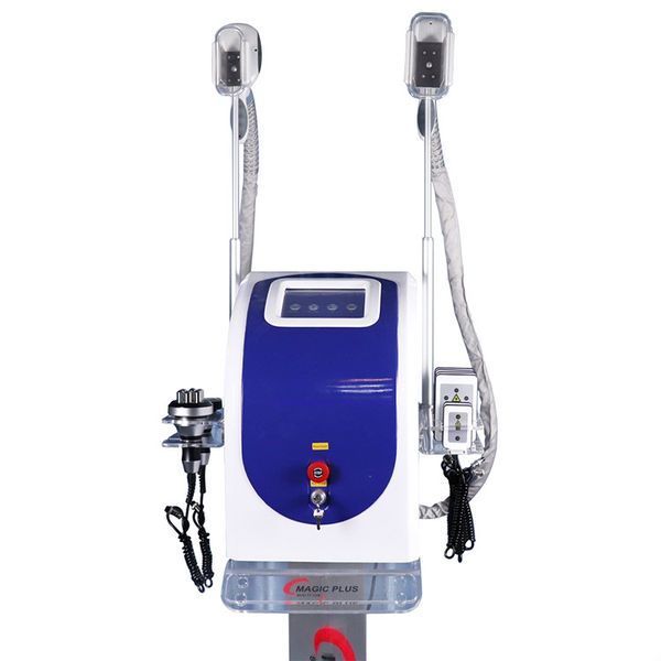 

2020 fat e cryolipolysis machine 2 handles cryotherapy cool shaping laser lipo cavitation vacuum rf skin tightening body slimming