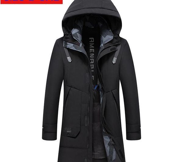 

new arrival fashion super large men winter thickened white duck down casual down jackets plsu size l-6xl 7xl 8xl, Black