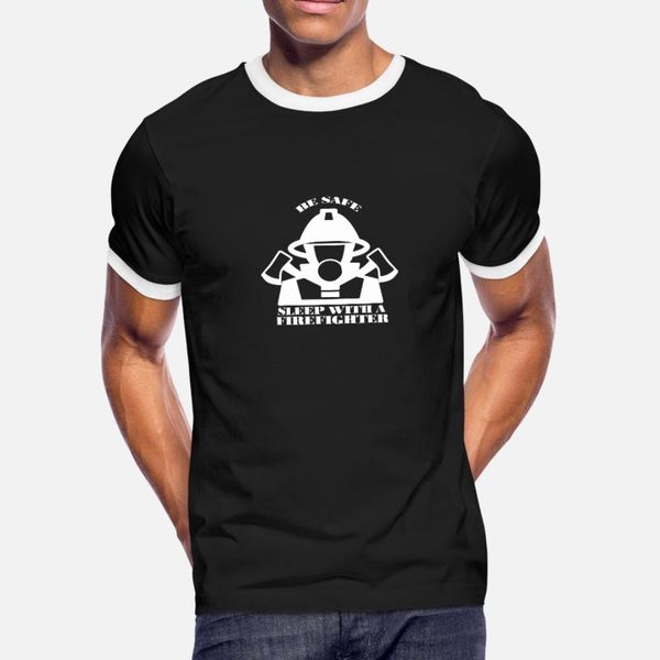 

fireman t shirt men designer short sleeve crew neck letter cute new fashion spring autumn outfit shirt