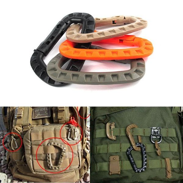 

itw hook buckle outdoor tactical climbing backpack accessories bag camping military d carabiner outdoor system molle medium newclipper haji