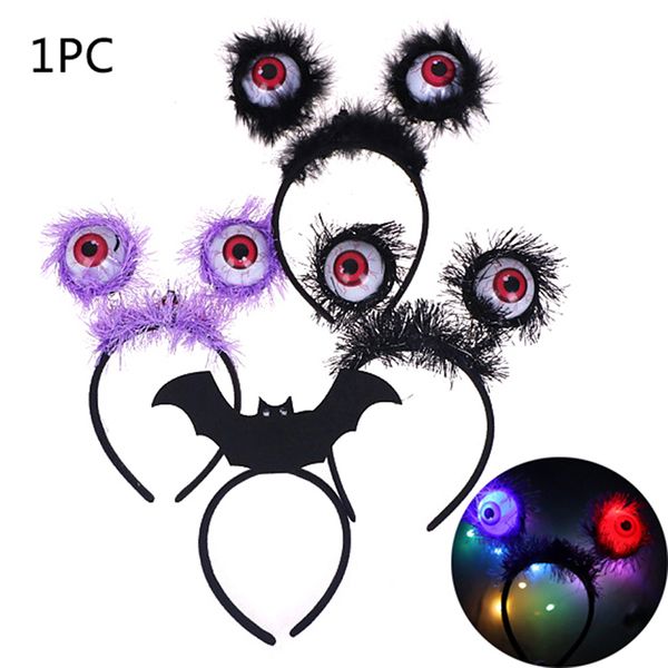

halloween glowing eyeball headband children toy funny headbands prom props hair accessories headdress