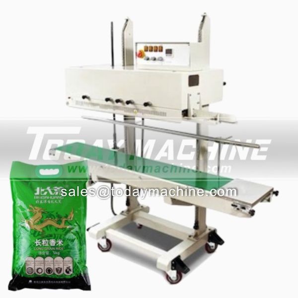 

horizontal heat plastic bag pouch sealer automatic continuous sealing machine