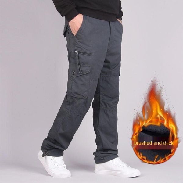 

autumn new outdoor casual overalls overallscasual overalls multi-pocket overalls men's loose cotton multi-bag pants mountaineering autu, Blue