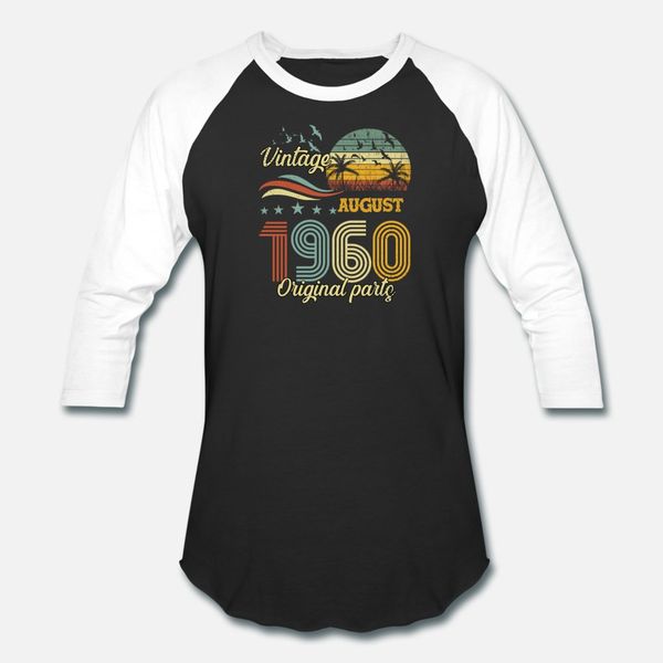

vintage august 1960 original parts t shirt men designing cotton crew neck natural gift humor summer style pattern shirt