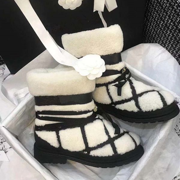 

warm winter women ankle boots fashion fur lace up women snow boots waterproof oxford cloth and warm sponge lining moon shoes 40, Black