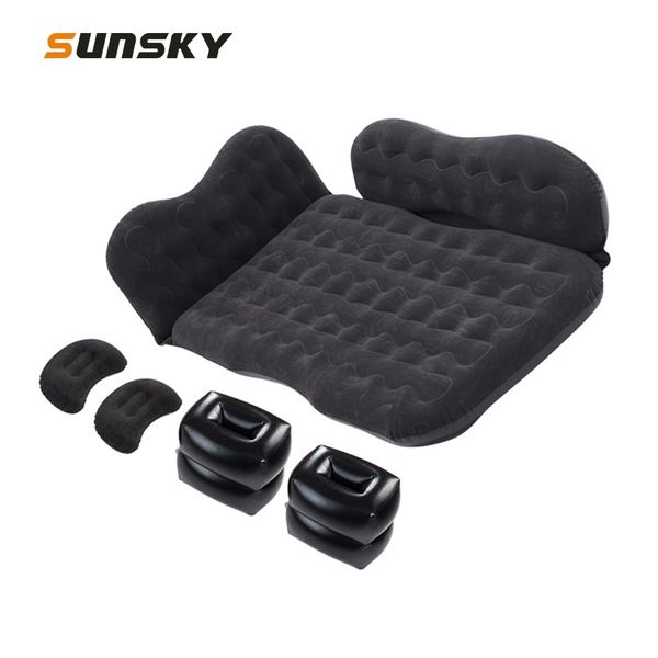 

other interior accessories universal car travel inflatable mattress air bed camping back seat couch with head protector + wide side baffle