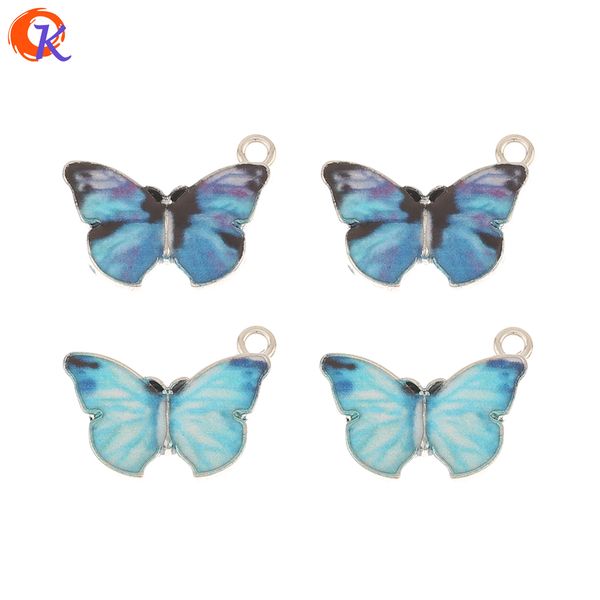 

cordial design 100pcs 15*20mm jewelry accessories/charms/paint effect/butterfly shape/hand made/earring findings/diy pendant t200808, Bronze;silver