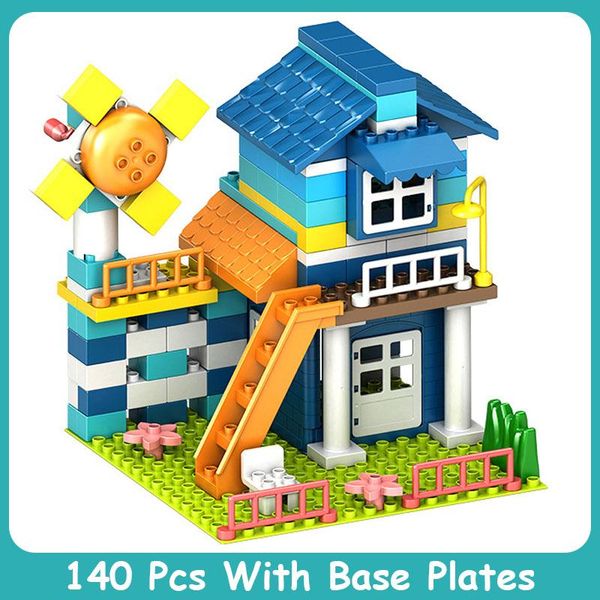 

блоки на крыше большие частицы совместимые в духовке городской дом большой размер слайд здания блоки замки кирпичные игрушки для детского bb