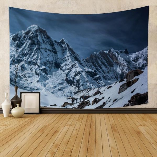 

cassisy tapestry snow mountain landscape wall hanging artwork tapestries decor wall cloth beach towel home decorations
