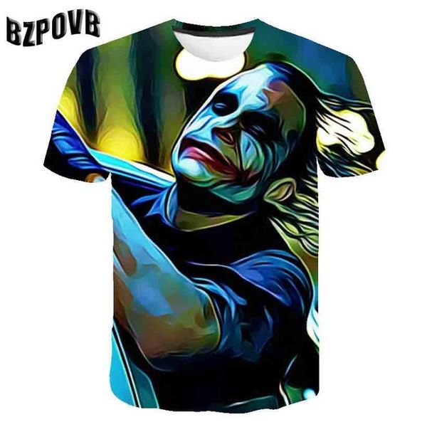 

anime animal cool skull clown summer male 3d print shirts plus size oversized funny men clothing
