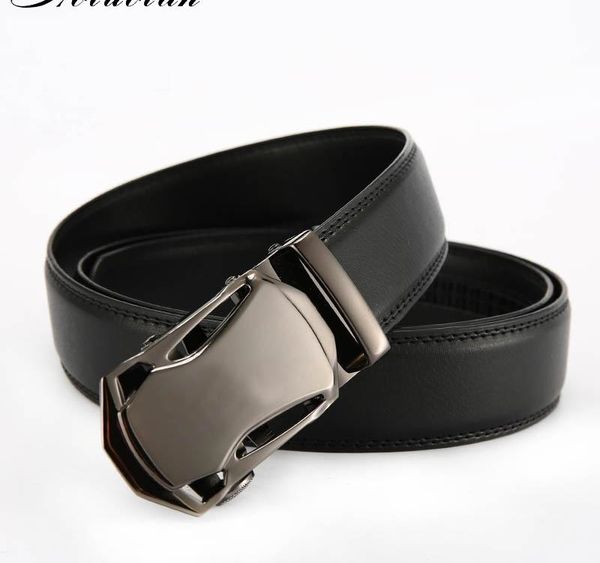 

aoluolan leather belt, sports car-shaped automatic buckle men s belt, men s casual business fashion leather06, Black;brown