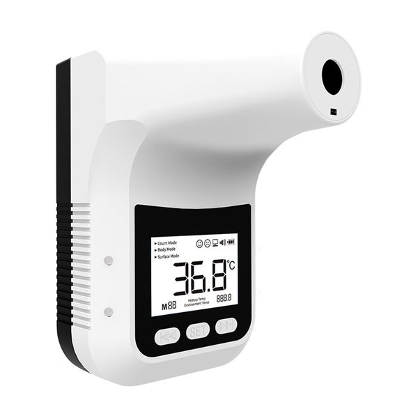 

k3pro infrared thermometer with voice broadcast wall mounted k3 pro non contact usb battery digital display community supermarket office hom