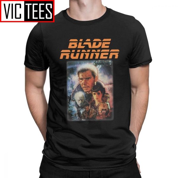 

blade runner men t shirt deckard movie blaster ridley fiction sci fi fashion tees round neck t-shirt cotton new