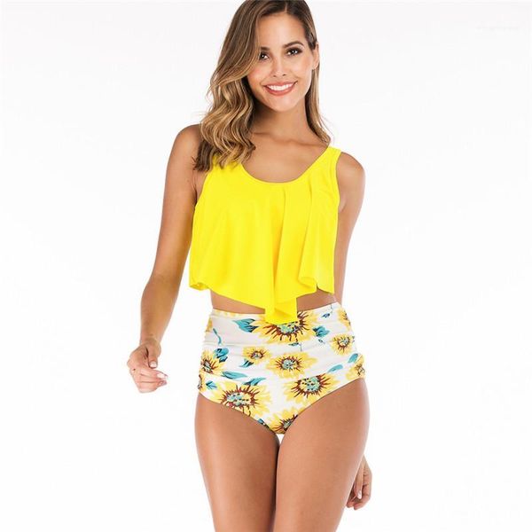 

костюмы престижных женщин 2pcs swimwear конструктора printed сексуального бикини вскользь женщины soild цвет, White;black