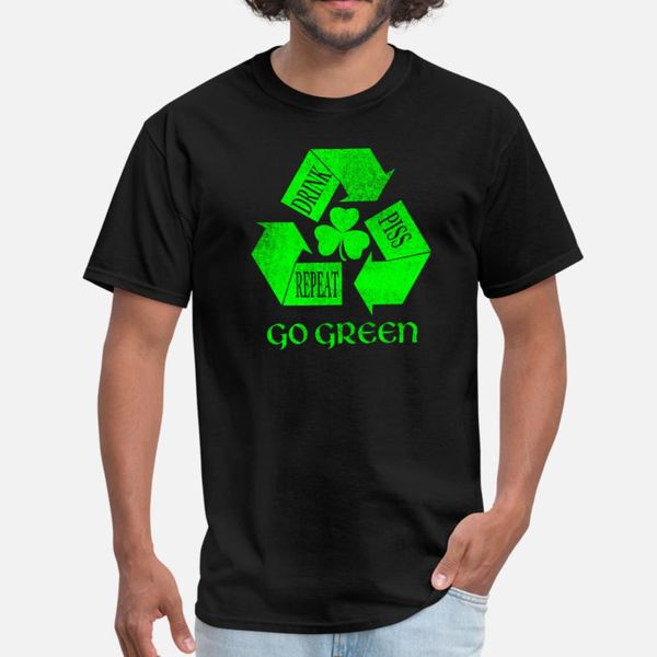 

drink piss repeat go green tees t shirt men character 100% cotton euro size s-3xl pictures cute building spring leisure shirt