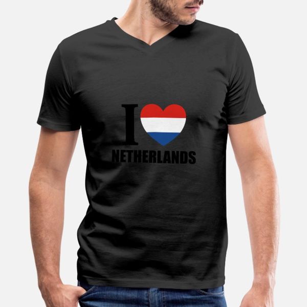 

i love netherlands dutch amsterdam heart holland t shirt men customized tee shirt euro size s-3xl male gift new fashion summer style formal