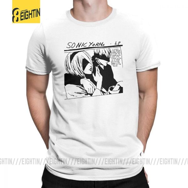 

nier t shirts automata sonic yorha pic action adventure game purified cotton mens t-shirts short-sleeved hipster tees plus size