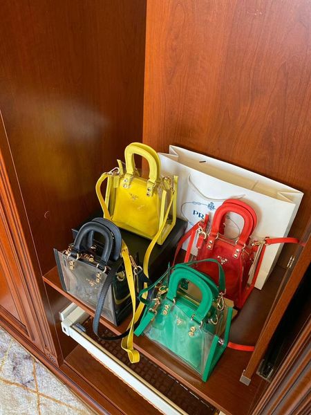 

fashion & shoulder bag clear jelly purse women transparent handbag clutch putote oversize bags transparent package two piece set 47, Golden;silver