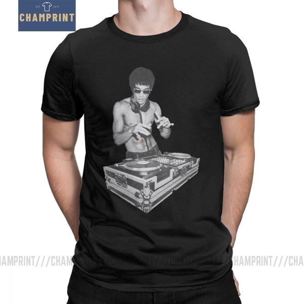 

dj lee bruce lee майка мужская хлопка отдыха футболки dragon фильм кунг-фу brusli каратэ китай tee рубашка с коротким рукавом tops