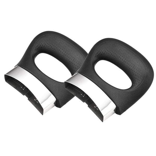 

2pcs short pot handle kitchen tool bakelite grip anti scalding side single hole