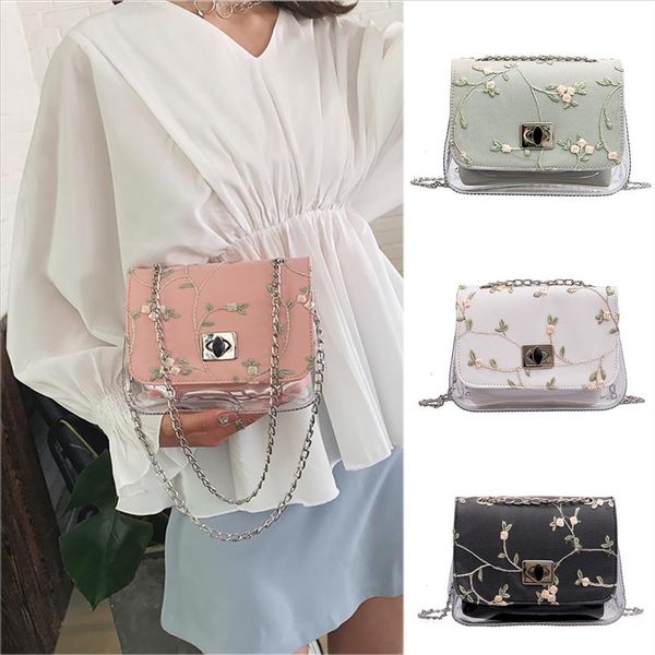 

womens bags fashion transparent wild messenger one shoulder small square bags women taschen women bolsa masculina