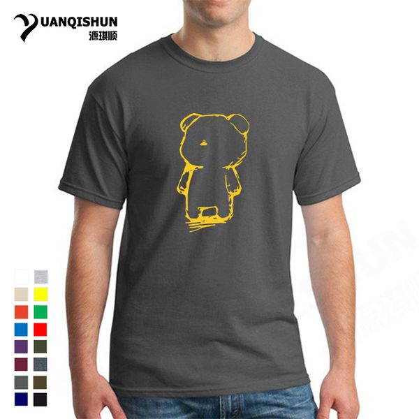 

16 colors men anime bear t-shirt casual custom t shirt breathable cotton men o-neck short sleeve tshirt unisex