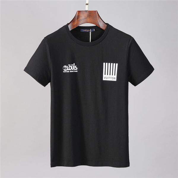 

2020ss mens stylist t shirt fashion paris men women couples casual t shirt black white stylist shirts size m-3xl, White;black