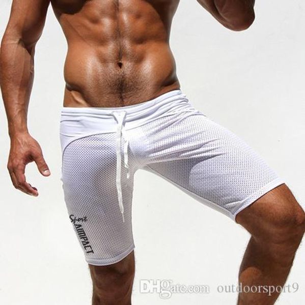 

men outdoor sport running shorts athletic tight shorts casual leisure summer fitted gym workout short bodybuilding shorts, White;black