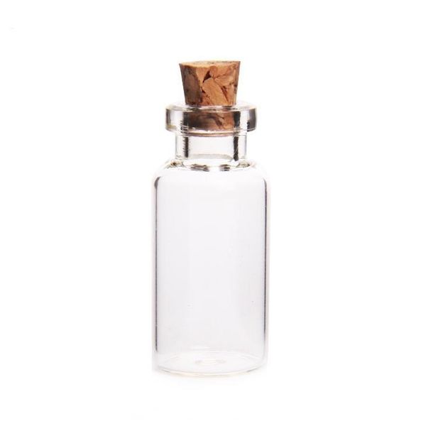 

5ml cork wood mini glass bottles plastic ser small bottle vial jars pendants craftwork drift bottle lx1760