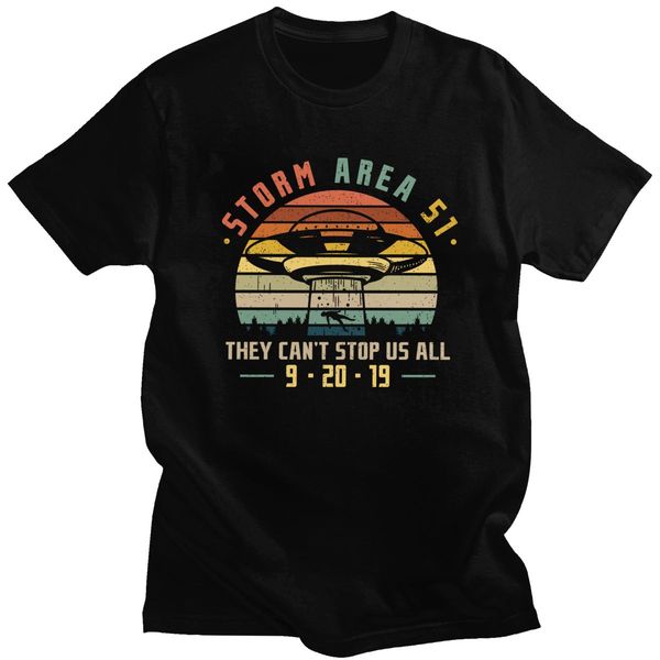 

storm area 51 t-shirt they can't sall of us t shirt for men cotton short sleeves ufo take people away alien tee clothing