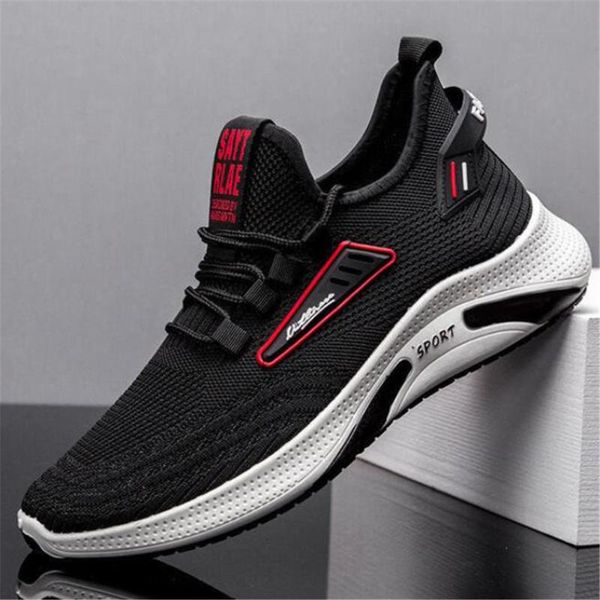

autumn winter men's shoes new breathable casual shoes men's fashion trend mesh sports men fashion sneakers mens gym, Black