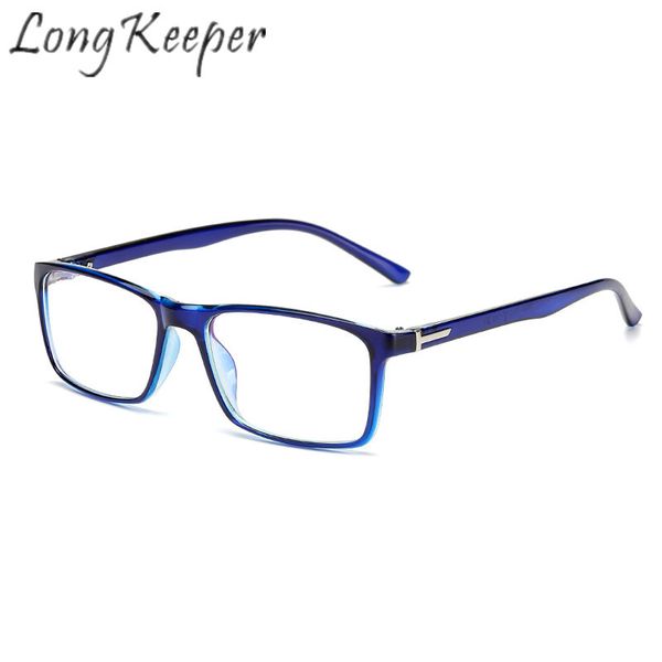 

long keeper eyeglasses frame women men eye glasses plastic frame clear len spectacles eyewear fashion outdoor comfortable, Black