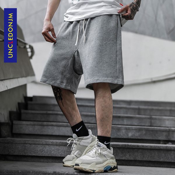 

men's high street solid color shorts dance hip-hop sports men streetwear fitness shorts men k05, White;black