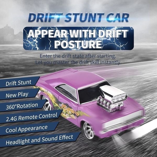 

rc toys retro super cool stunt drift racing car remote control drift racing car 360 degree rotation children toys