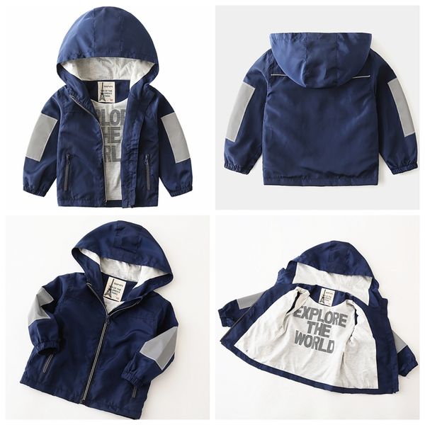 

1-7 years boys clothes jackets coat spring autumn jackets print children's clothing hooded windproof windbreaker toddler boys, Camo