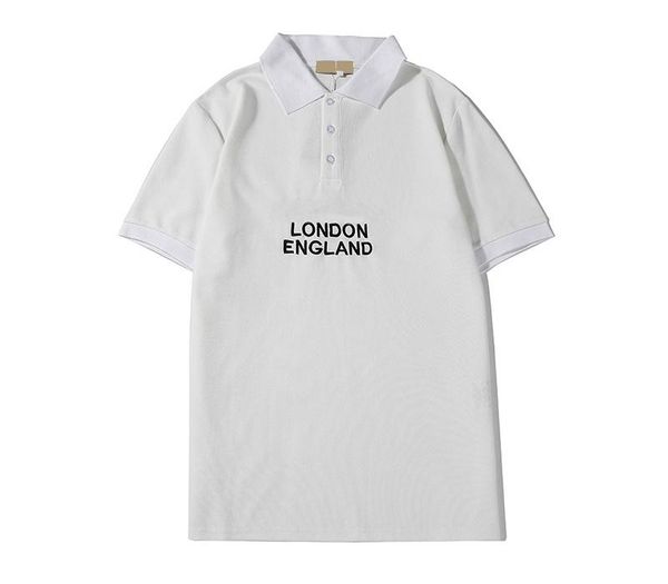 

mens designer polos fashion luxury letters polo shirt summer england style short sleeve poloshirt 2020 new arrival s-2xl, White;black