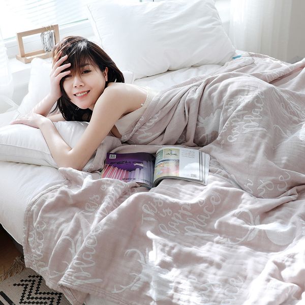 

3 layer toddler blanket muslin cotton jacquard bed blankets lightweight thermal baby blanket soft and warm crib blankets