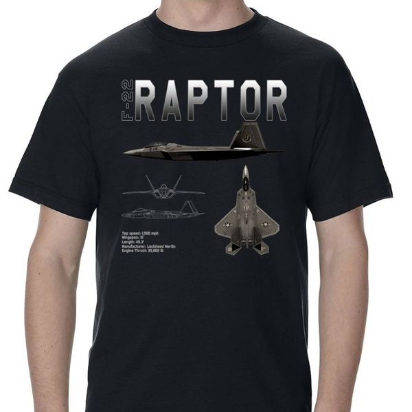 

2019 new arrival men t shirt new f-22 raptor schematic design t-shirt