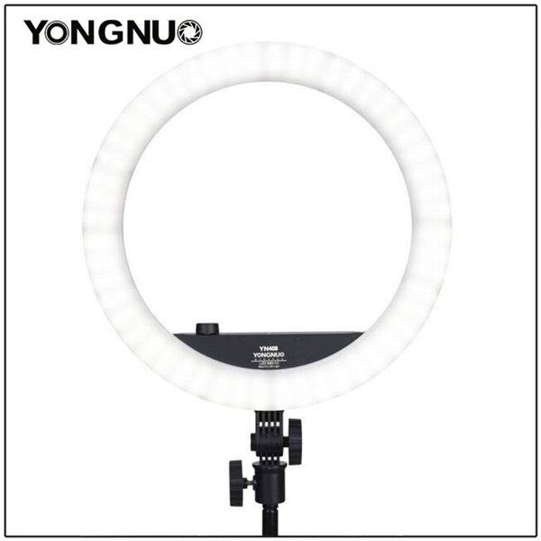 

flash heads yongnuo yn408 14 inch 3200k-5600k bi-color led ring video light dimmable pography fill 24w cri 95+for