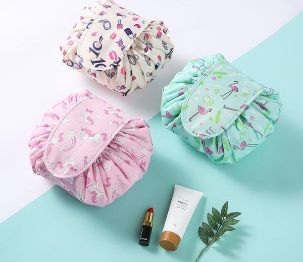 

путешествия макияж сумка drawstring wash хранения косметика make up case bag организатор box красотки kit чехол mywjqq klsms