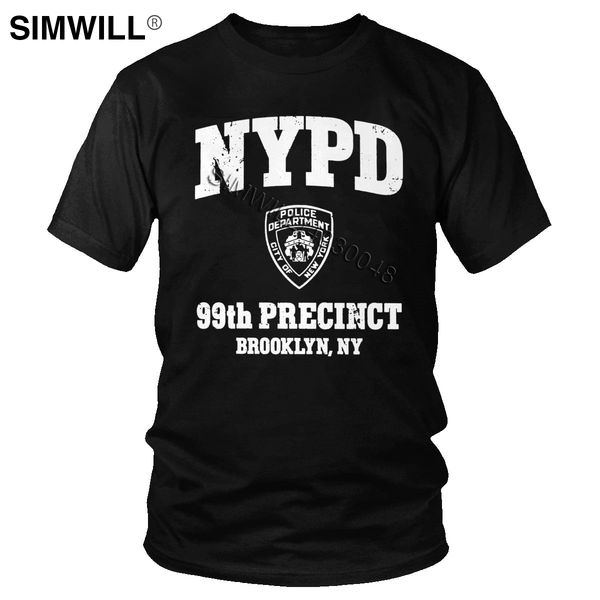 

retro brooklyn nine nine t-shirt mens eco cotton 99th precinct brooklyn ny 99 t shirt short sleeves slim fit tv merch tee