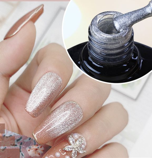 

transparent gel polish varnishes hybrid nails for manicure 7.3ml ice spar cat eyes soak off enamel uv gel nail polish d289, Red;pink