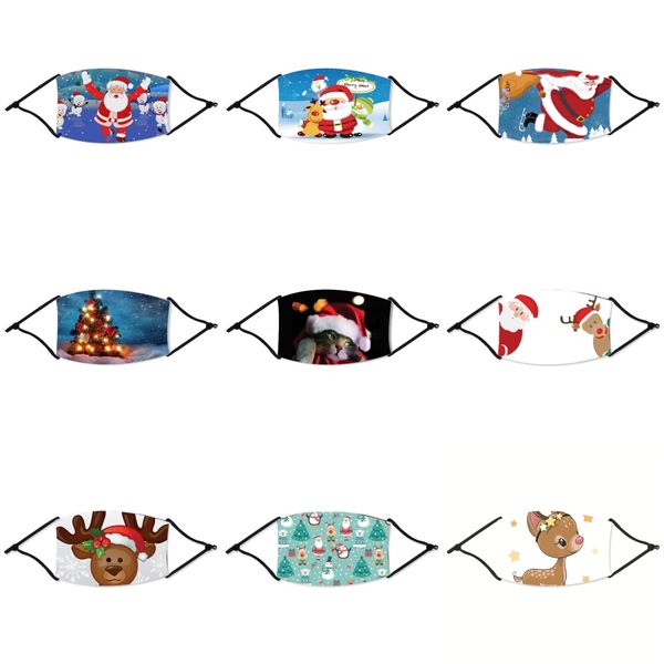 

new designer 3d face christmas mask,face anti dust cotton cloth christmas masks with 2pcs pm2.5 replaceable filter flag pattern aha27#86133, Black