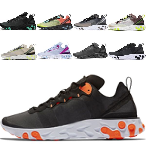 

новые кроссовки реагируют 55 87 элемент для мужчин женщин всего orange solar red тройного black metallic gold tour желтых кроссовок