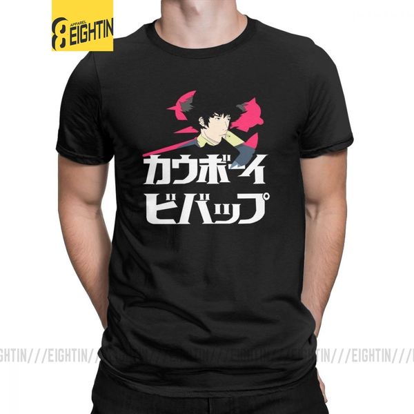 

cowboy bebop мужские футболки space аниме spike японский manga jet фей leisure футболочку с коротким рукавом рубашки чистого хлопка 6xl