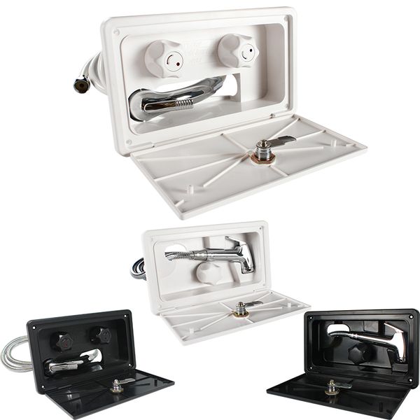 

tytxrv white rv exterior shower box kit with lock boat marine camper motorhome caravan accessories tytxrv