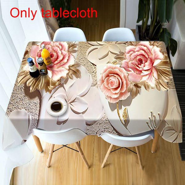 

floral print table cloth dining room ornament home decoration dustproof cover