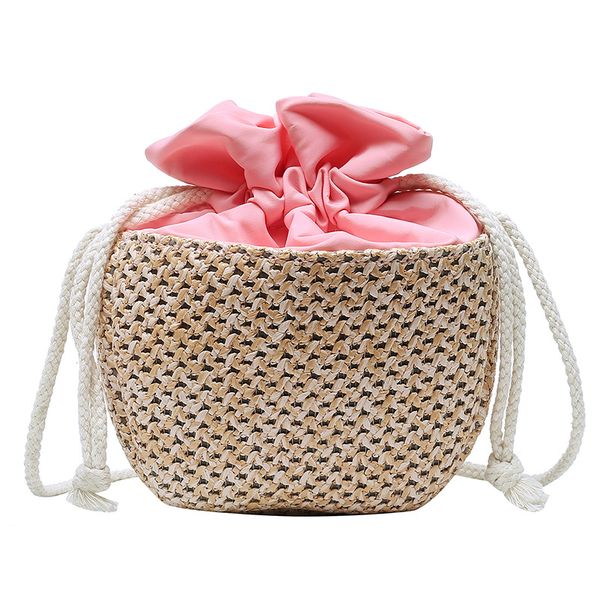

summer straw mini bag women's bag popular new fashion knitted messenger girl's small yubai