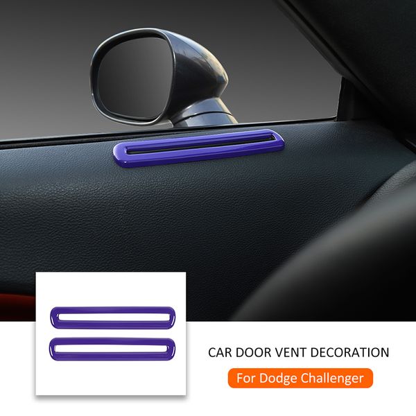 Porta Air bocchetta Trim Bezels copertina viola ABS auto per Dodge Challenger 2015 accessori di Interni