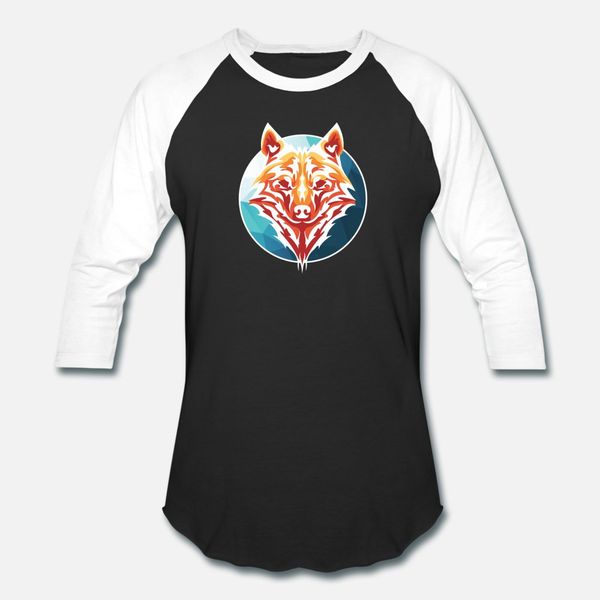 

spirit wolf t shirt men print cotton round neck natural sunlight funny casual spring pattern shirt
